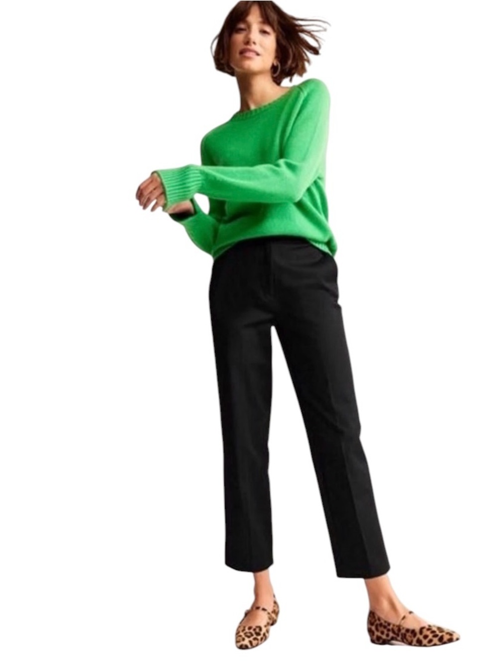 Boden Highgate Bi-Stretch Pants Black 12 Petite